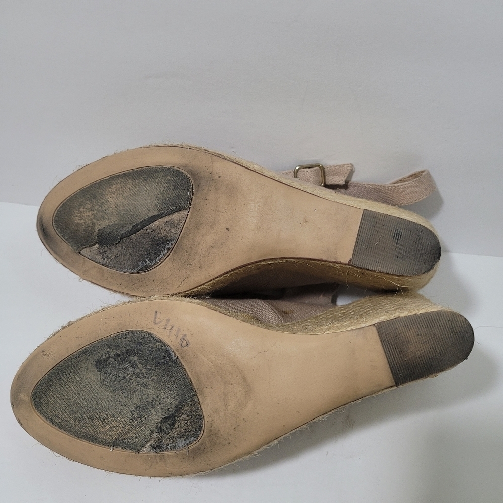 Steve Madden Kendraaa Oatmeal Wedge Espadrille Sandals Size 10 M - Picture 9 of 10